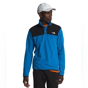 THE NORTH FACE TKA GLACIER SNAP-NECK PULLOVER FLEECE TOP MEN'S size M